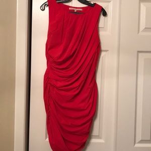 RACHEL Rachel Roy red ruched dress